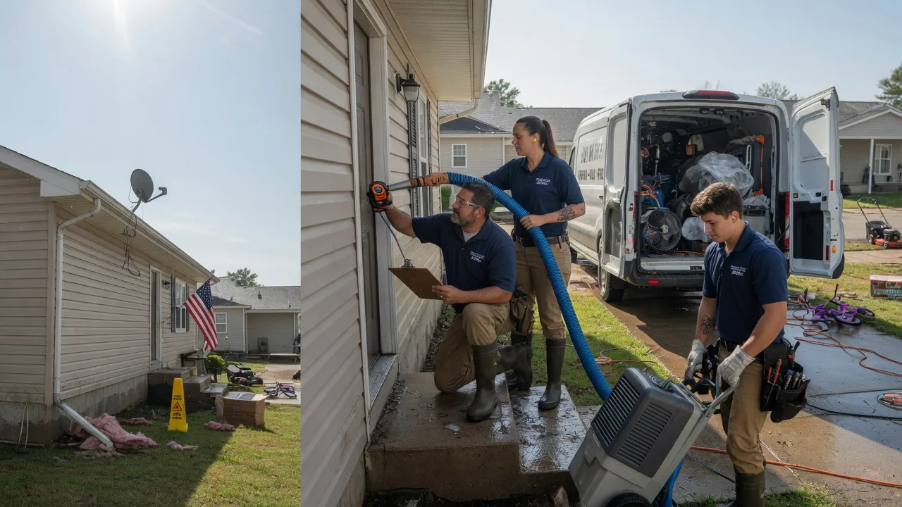 Ceiling Water Damage Restoration in Springhill, LA near me